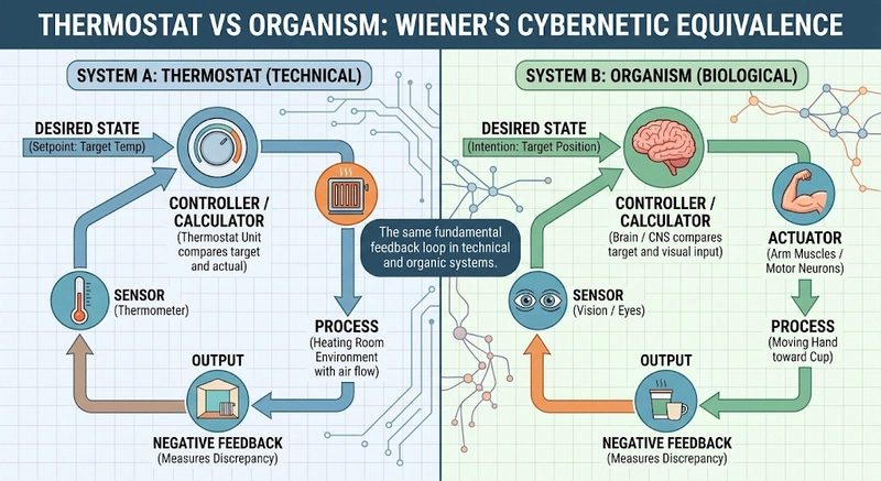 thermostat vs organism comparison