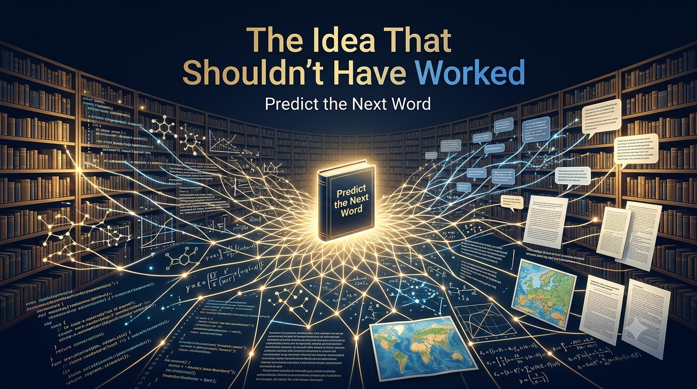 Why Next-Word Prediction Shouldn't Have Worked (But Somehow Did)