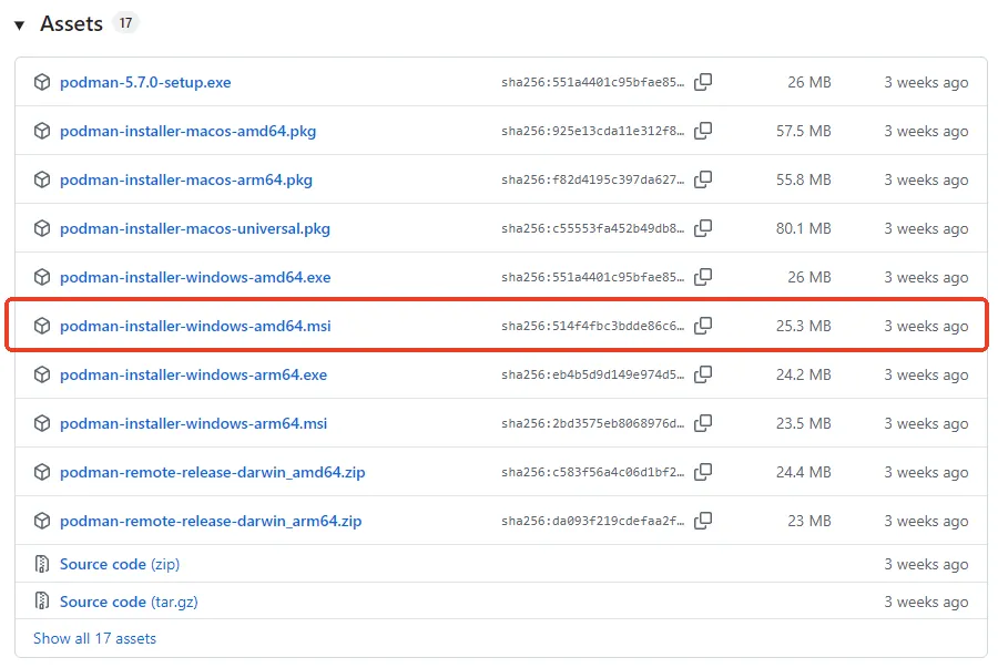 Find and download the .msi installer under the latest release.