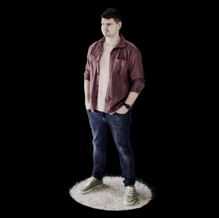 Fig.10: Final 3D Gaussian Splat. Image by Sascha Kirch.