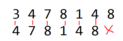 The last correlation is null, you can not correlate something with nothing